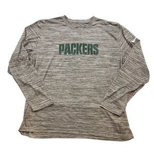 Nike Green Bay Packers‎ Long Sleeve Dri-FIT T-Shirt Men's XXL NFL